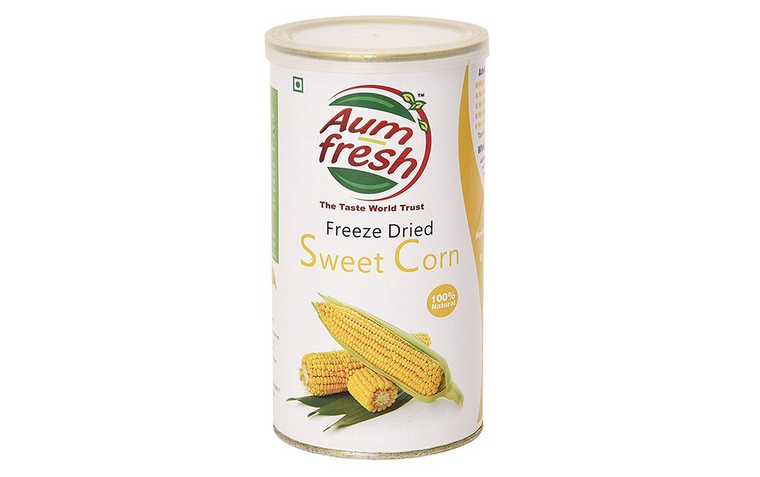 Aum Fresh Freeze Dried Sweet Corn    Tin  50 grams